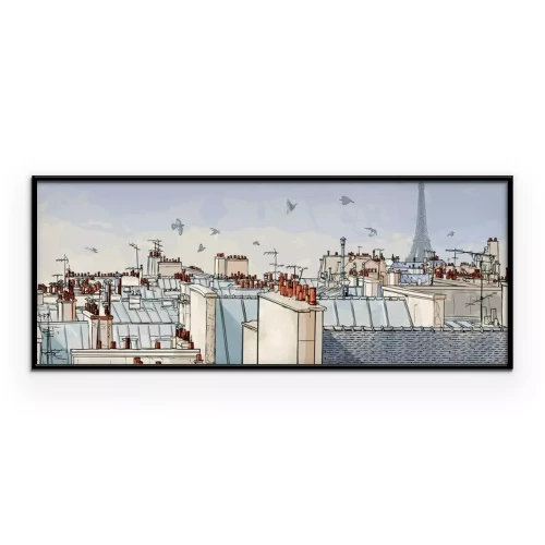 Poster  Les toits de Paris - France