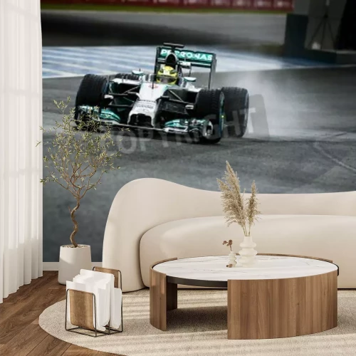 Papier peint  JEREZ, ESPAGNE - Janvier 31: Nico Rosberg Mercedes W05 tester sa nouvelle voiture de F1 sur le premier test sur le circuit de Jerez à Jerez, Andalousie, Espagne 31 janvier 2014e