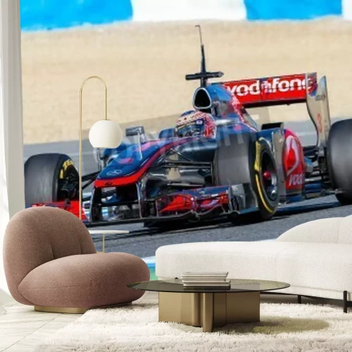 Papier peint  Bolide piste de course