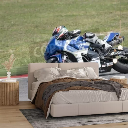 Papier peint  Misano Adriatico, Italie - 21 juin: Honda CBR600RR Honda CBR600RR de, entraînée par LAMBORGHINI Ferruccio en action au cours de la 3ème session Supersport Essais libres pendant le Championnat du Monde