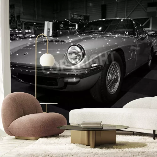 Papier peint  Noir et blanc.