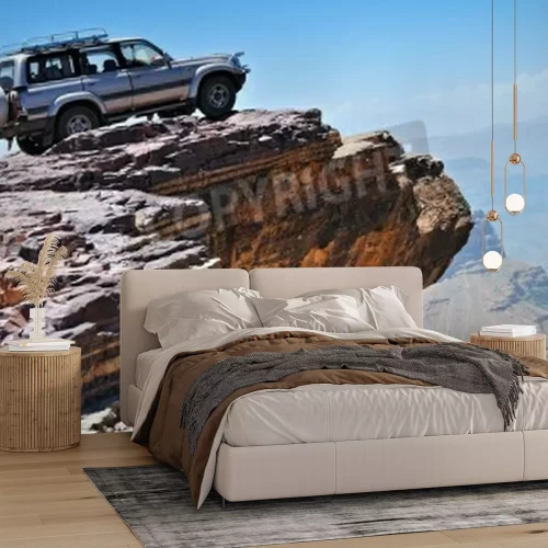 Papier peint  Sport extrême sur une pente