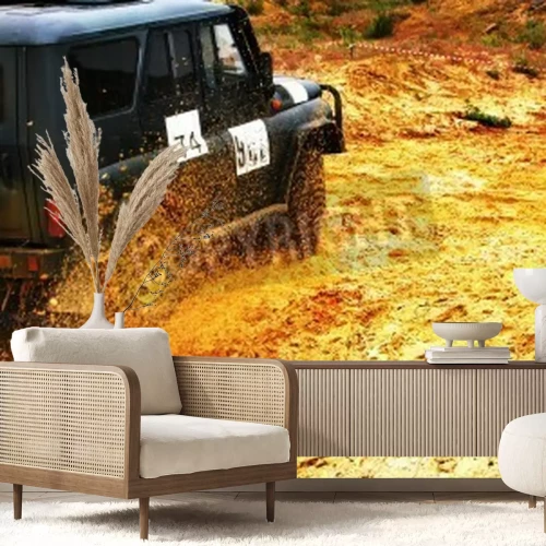 Papier peint  Voiture de course tout terrain