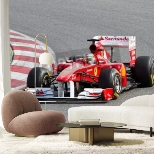 Papier peint  Boilde dans un virage sur la piste