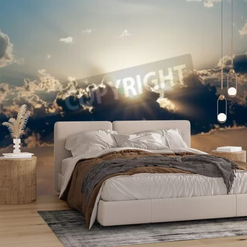 Papier peint  Ciel et ville moderne