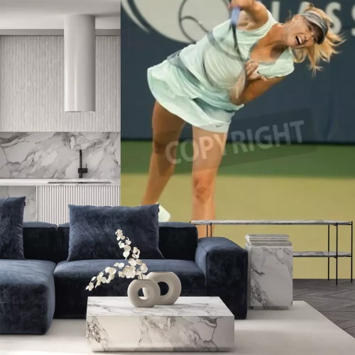 Papier peint  Sharapova joue une balle