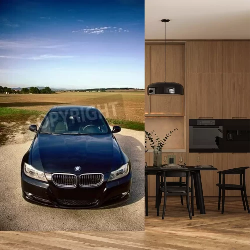 Papier peint  BMW Série 5 de haut