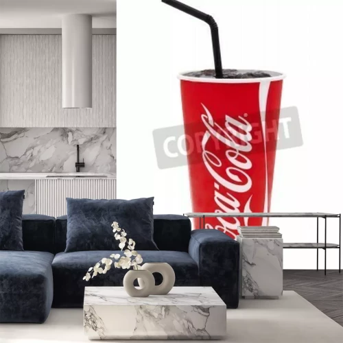 Papier peint  Verre avec une boisson populaire