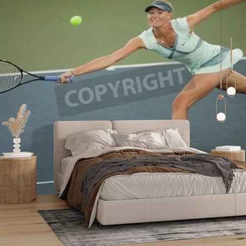 Papier peint  Maria Sharapova pendant un match de tennis