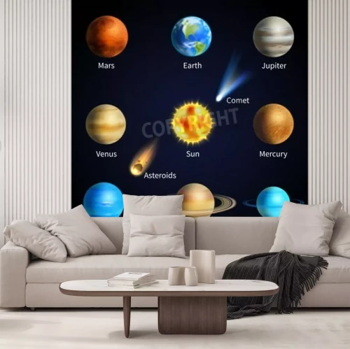 Papier peint  Astéroïde, comète et système solaire