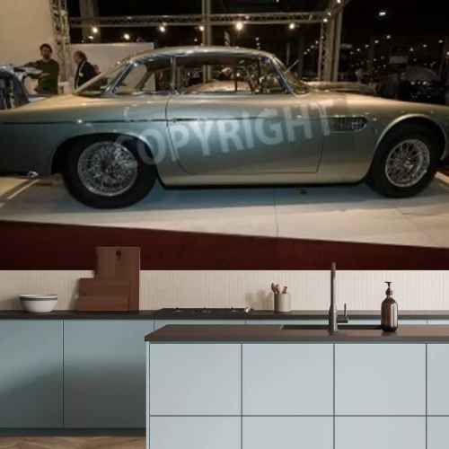 Papier peint  Vue de côté.