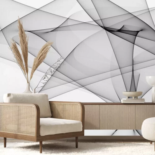 Papier peint  Arrière-plan abstrait noir et blanc