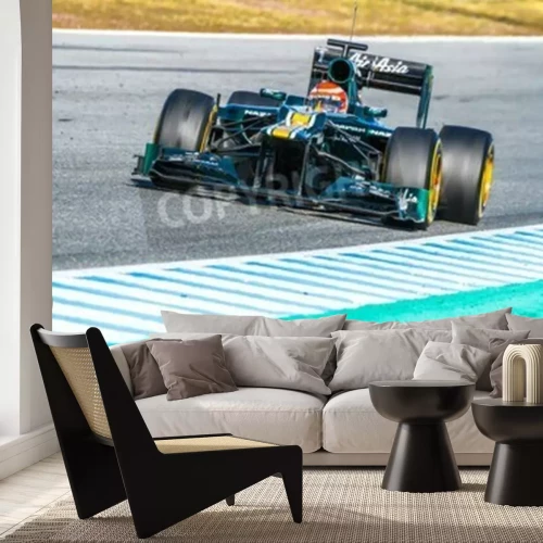 Papier peint  Bolide sur la piste de course