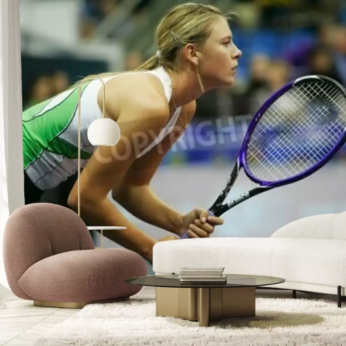 Papier peint  Sharapova avant un match de tennis