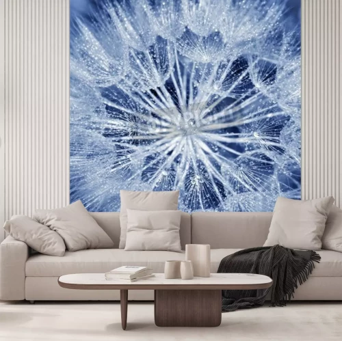 Papier peint  Graines de pissenlit bleues