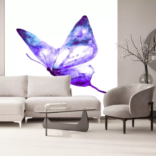 Sticker  Papillon qui vole aquarelle