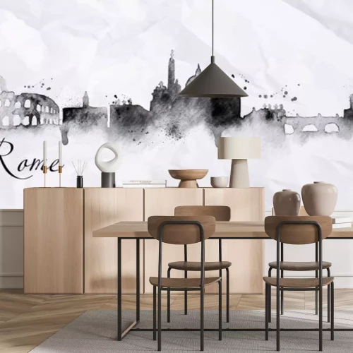 Sticker  Silhouette encre Rome