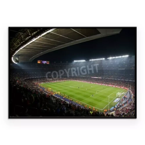 Poster  Vue du stade Camp Nou plein à craquer
