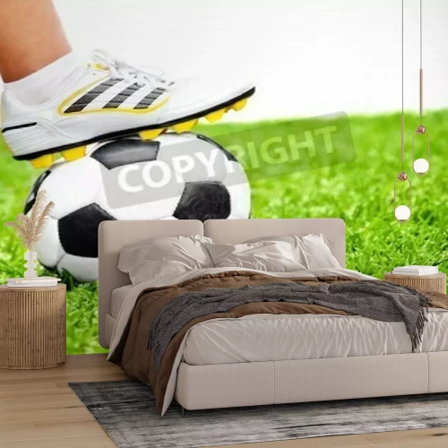 Papier peint  Un pied sur le ballon