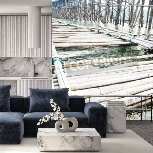 Papier peint  Passerelle de bambou Thaïlande