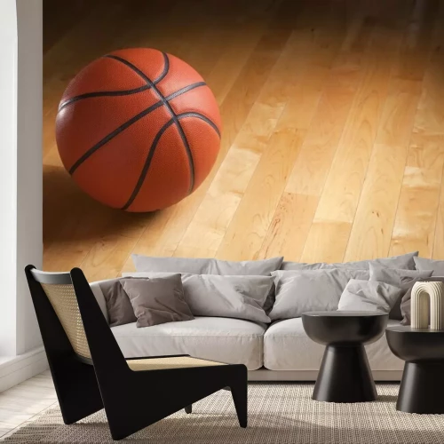 Papier peint  Vue de dessus d'un ballon de basket