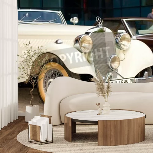 Papier peint  MOSCOU - 15 mai: Vintage Mercedes-Benz 320 Cabriolet A (1939) sur la Mercedes exposition au ï¿½Mercedes-Benz Jour-de 2010ï¿½ classique, rallye oldtimer massif, Moscou, Russie, le 15 mai 2010