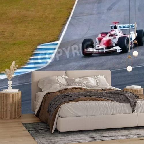 Papier peint  Voiture de formule 1 sur la piste