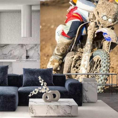 Papier peint  Gros plan d'un vélo de motocross