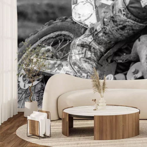 Papier peint  Gros plan d'un vélo de motocross