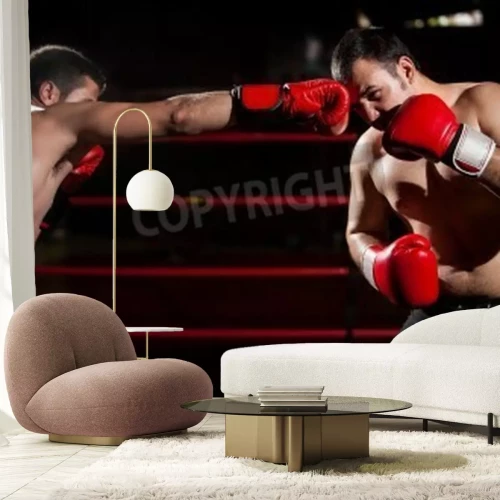 Papier peint  Boxe 3d combat
