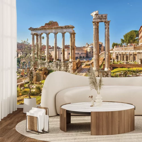 Papier peint  Ruines de l'ancien Colisée à Rome