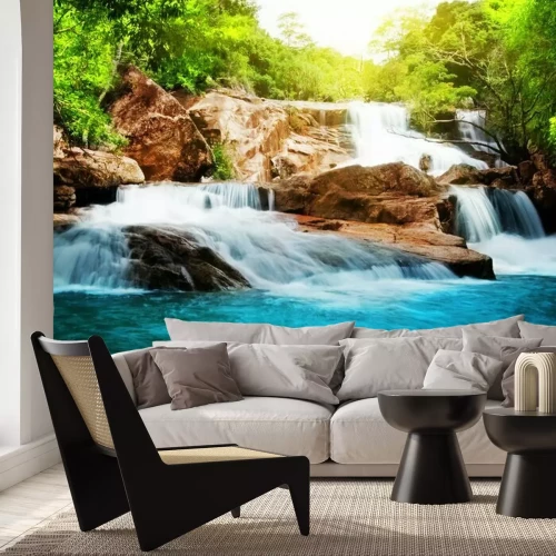 Papier peint  La nature et la chute d'eau