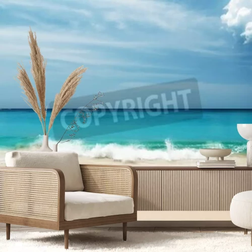 Papier peint  Sable blanc sur la plage