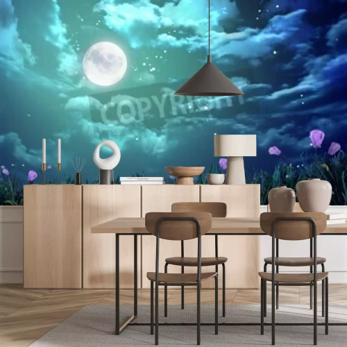 Papier peint  Passerelle sur fond de ciel