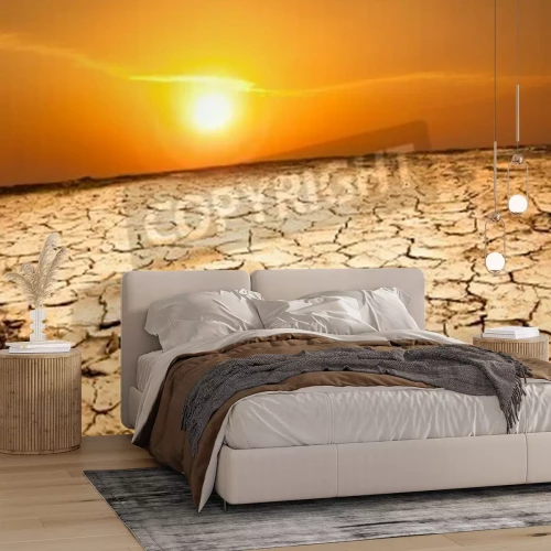 Papier peint  Terres désertiques sèches