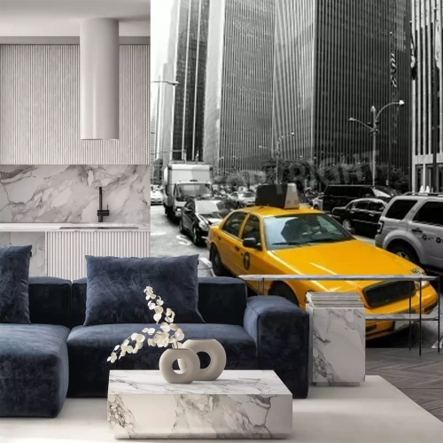 Papier peint  New York taxi dans l'embouteillage