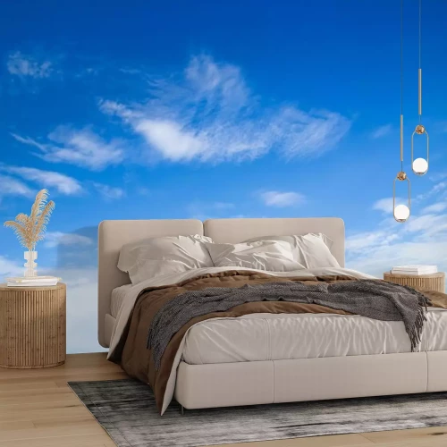 Papier peint  Nuages ​​dans le ciel bleu