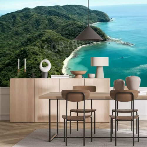 Papier peint  Des tropiques verts sur une île