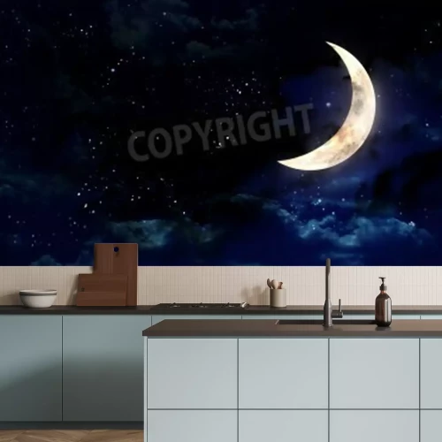 Papier peint  Cornel moon and stars