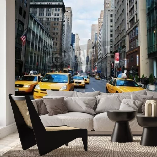 Papier peint  Taxis à Wall Street