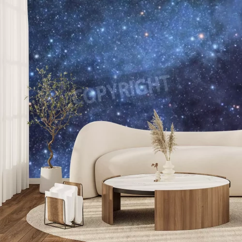 Papier peint  Vue du ciel nocturne avec des étoiles