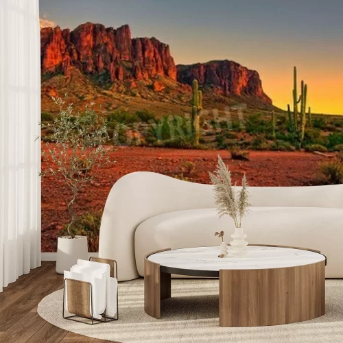 Papier peint  Désert et montagnes de l'Arizona