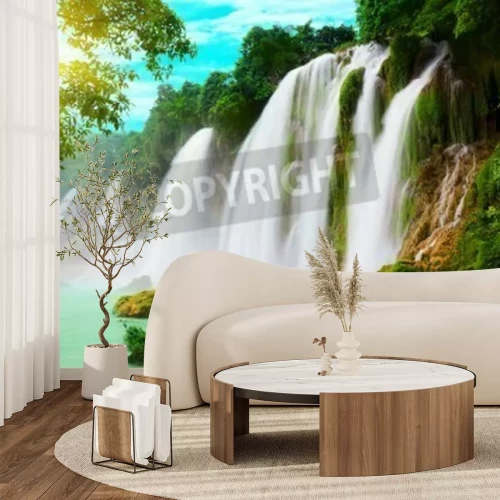 Papier peint  Chutes d'eau tropicales