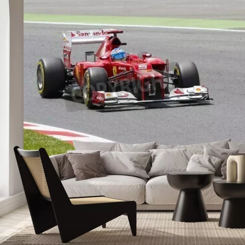 Papier peint  Bolide formule 1 sur la piste