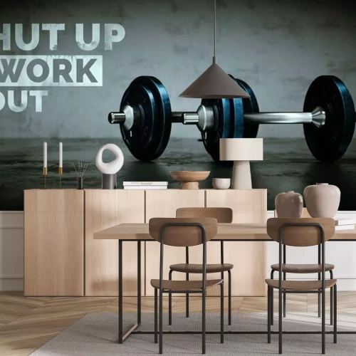 Sticker  Haltères dans le gymnase