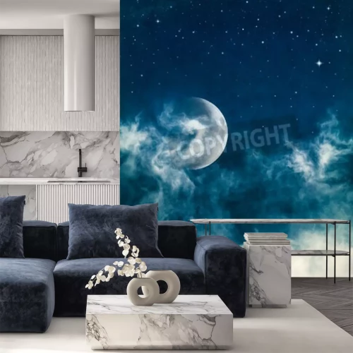 Papier peint  Ciel gris depuis la fenêtre d'un avion