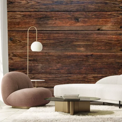 Papier peint  Planches brunes vintage