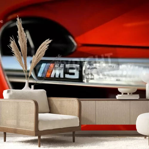 Papier peint  Bucharest, Romania - July 4, 2013: Detail of the vent of a BMW M3 car. The BMW M3 is a high-performance version of the BMW 3-Series, developed by BMW's motorsport division, BMW M.