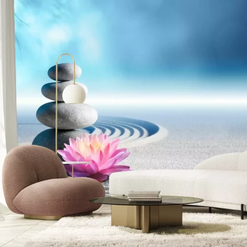 Sticker  Pierres zen et nénuphars