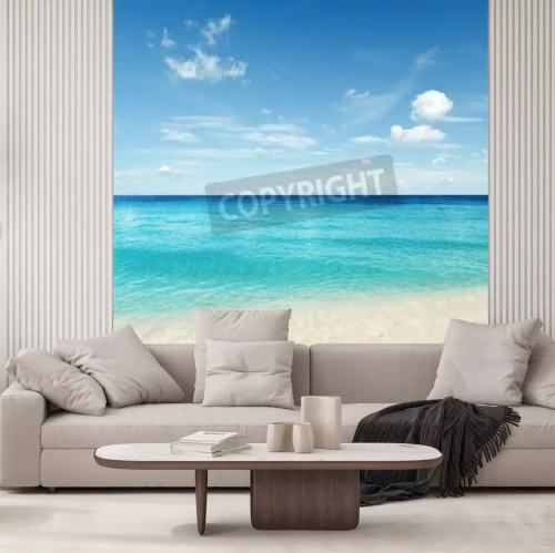 Papier peint  Plage et eaux douces de l'océan